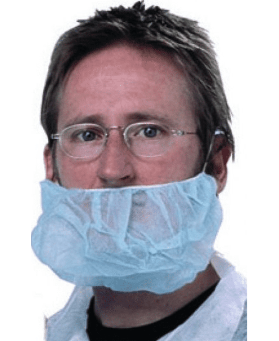 Beard Nets Double Loop White