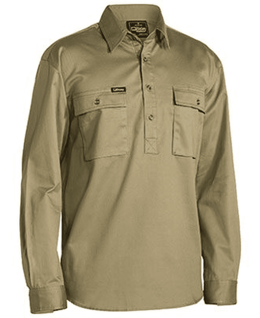 Bisley Half Closed Shirt LS - Image 4