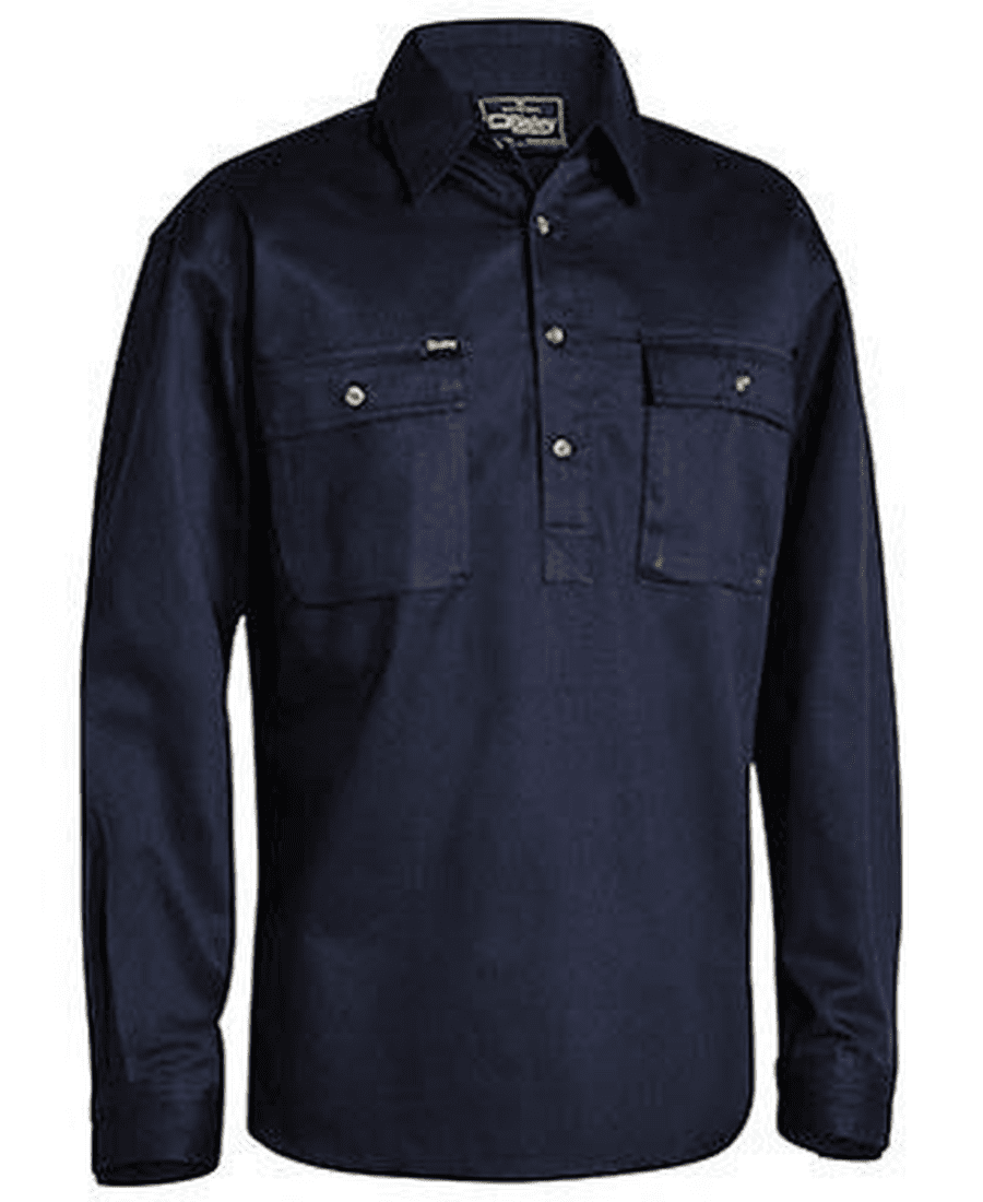 Bisley Half Closed Shirt LS