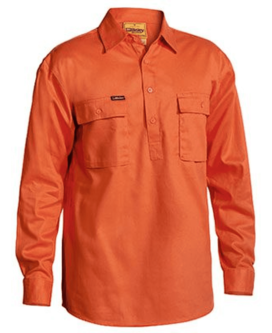Bisley Half Closed Shirt LS - Image 3