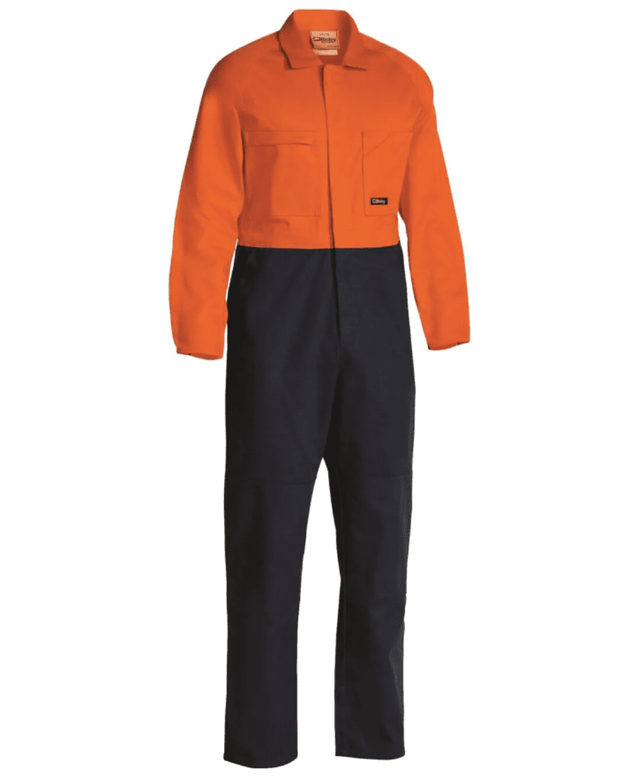 Bisley Drill Overalls Hi Vis