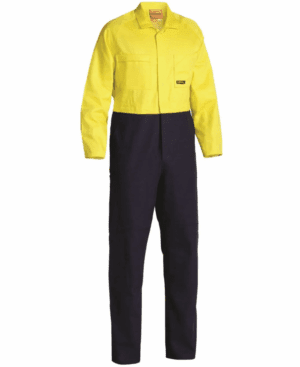 Bisley Drill Overalls Hi Vis