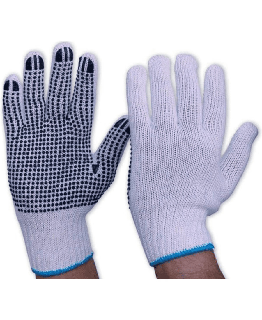 Poly Cotton Glove PVC Dot