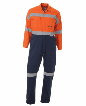 Bisley Lightweight Overalls Hi Vis Tape