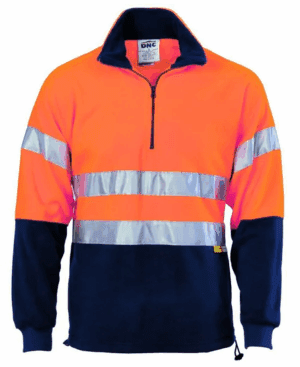 DNC 3829 Polar Fleece Jumper Hi Vis Tape