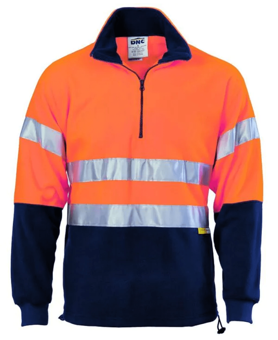 DNC 3829 Polar Fleece Jumper Hi Vis Tape