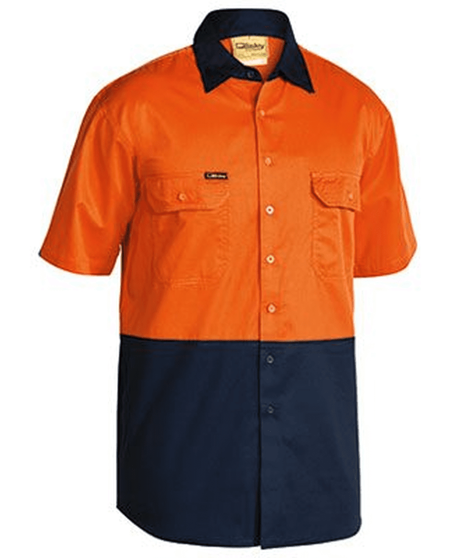 Bisley Vented Shirt SS Hi Vis