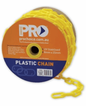 Plastic Yellow Chain 25m