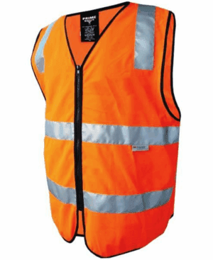 Prime Mover Safety Vest Orange Taped
