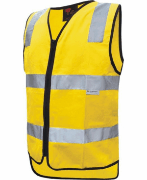 Prime Mover Cotton Safety Vest Yellow Taped