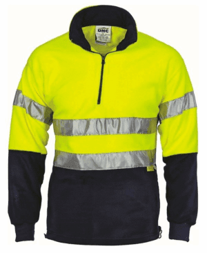 DNC 3829 Polar Fleece Jumper Hi Vis Tape