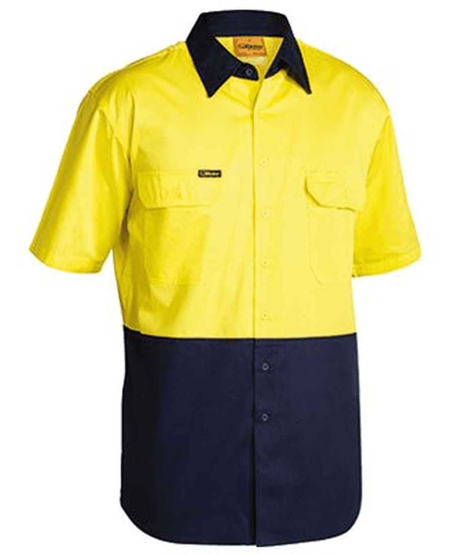 Bisley Vented Shirt SS Hi Vis