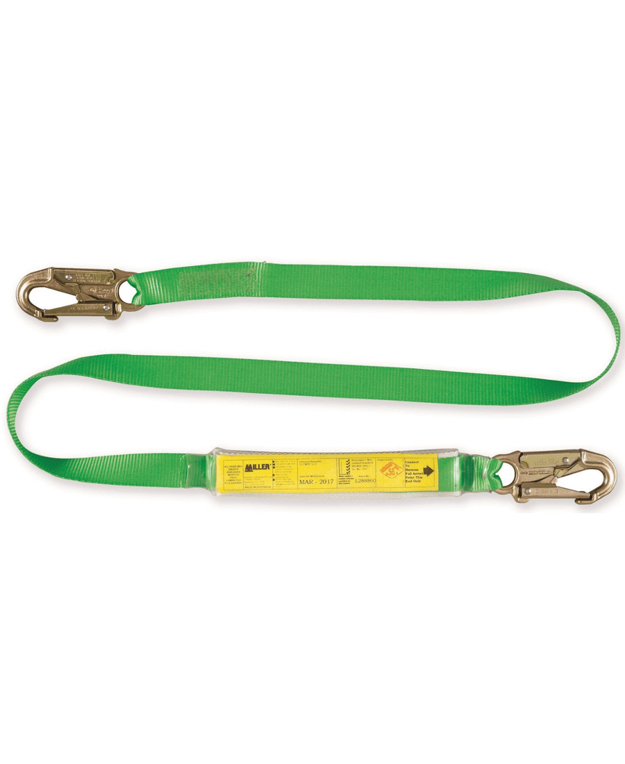 Miller Energy Absorbing Webbing Lanyard Fixed 1.5m