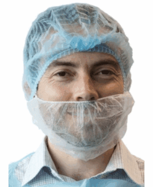 Beard Nets Single Loop White
