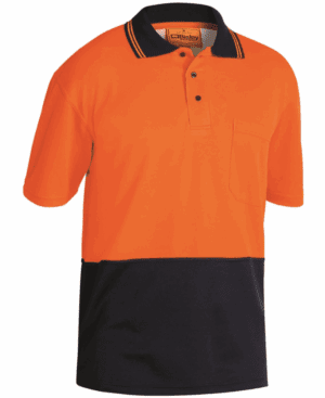 Bisley Polo Shirt SS Hi Vis