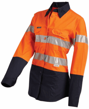 WorkIt Vent Shirt LS HVis Tape