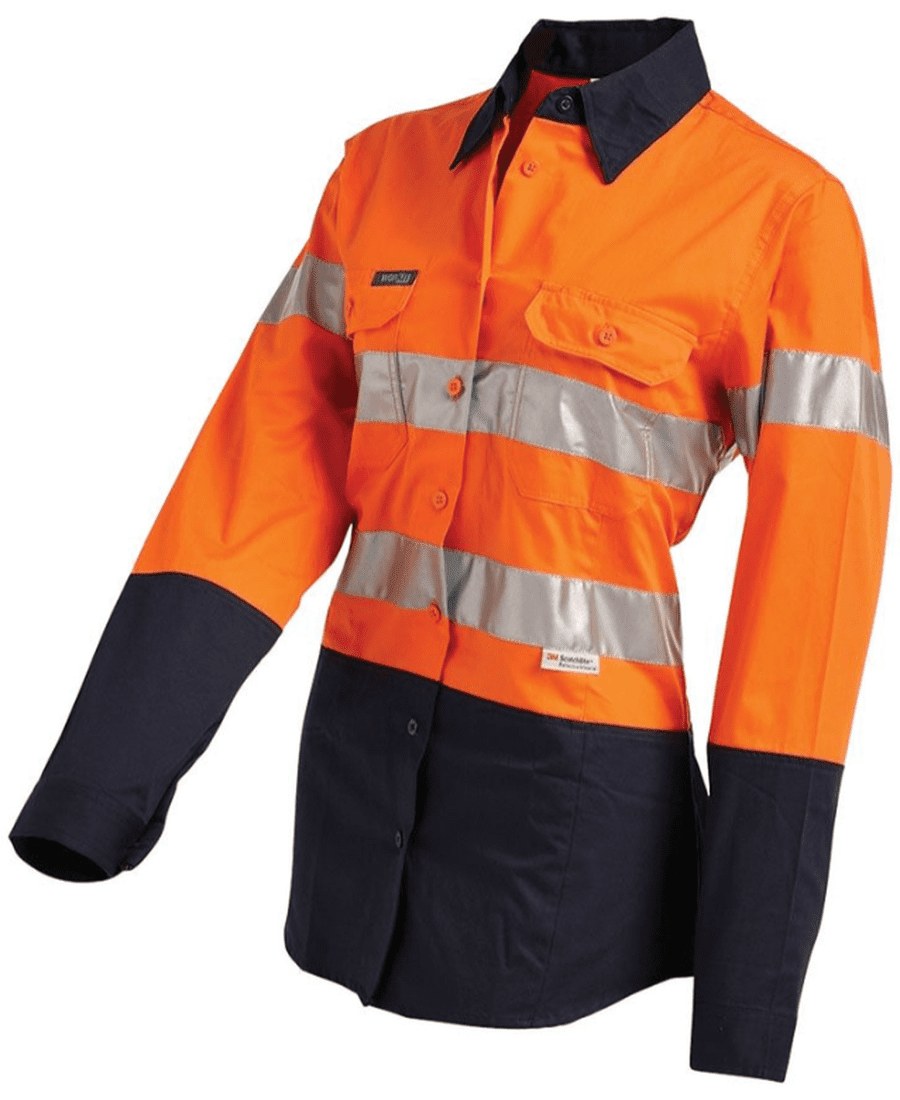 WorkIt Vent Shirt LS HVis Tape