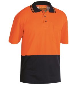 Bisley Polo Shirt SS Hi Vis - Image 2
