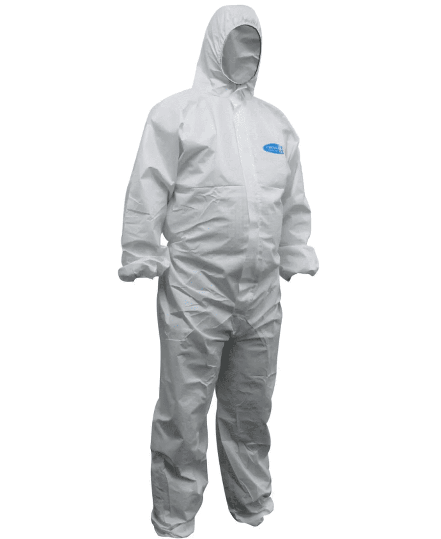 White SMS Disposable Overalls
