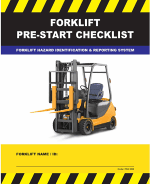 Pre-Start Checklist Book Forklift